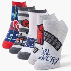 Hello Kitty No-Show Socks 5-Pack